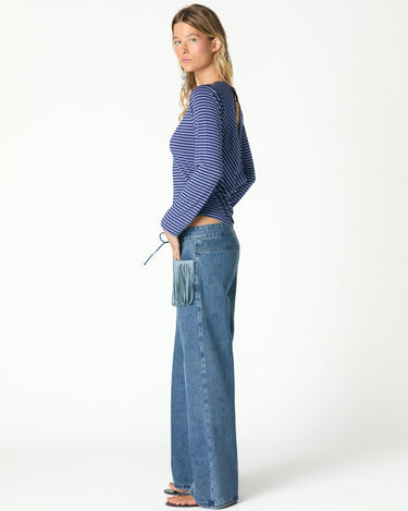 BLUE STRIPED T-SHIRT