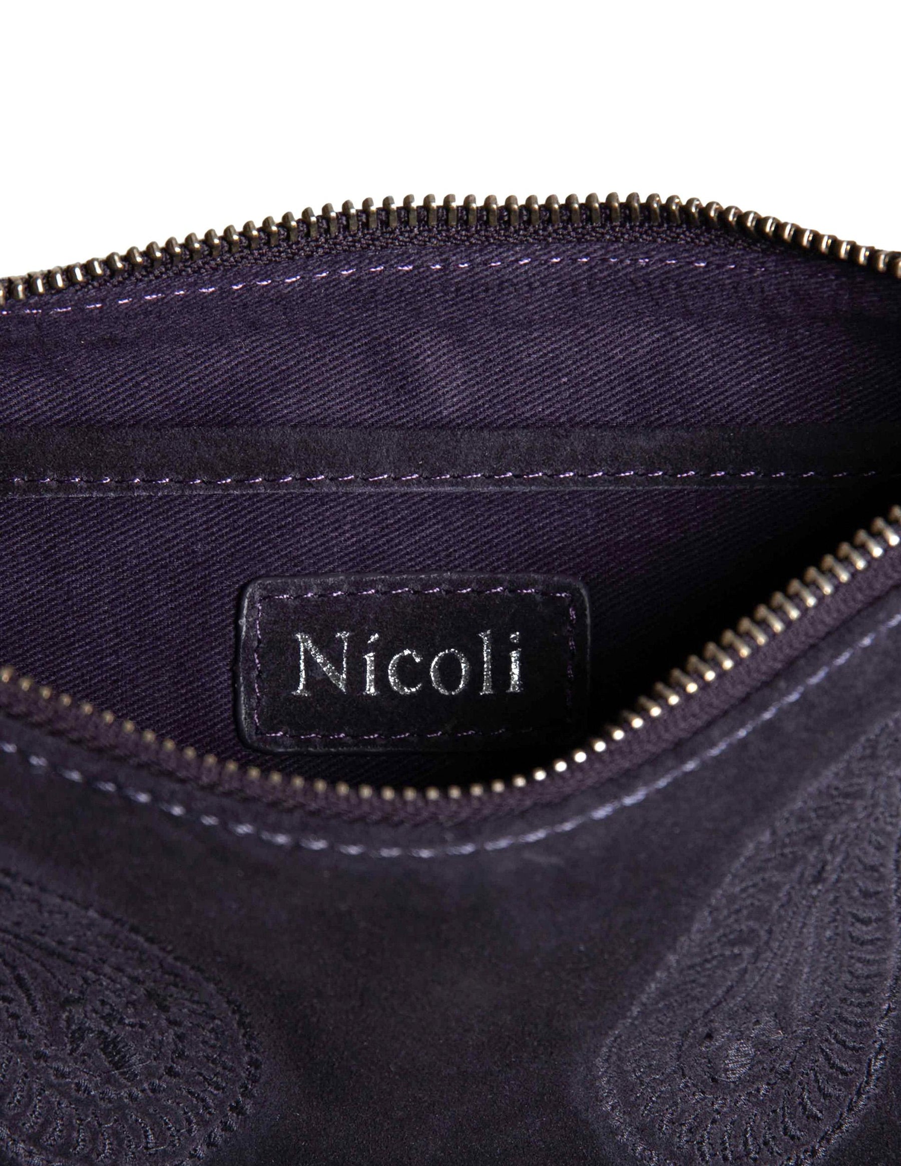 MOOR PAISLEY SUEDE BAG