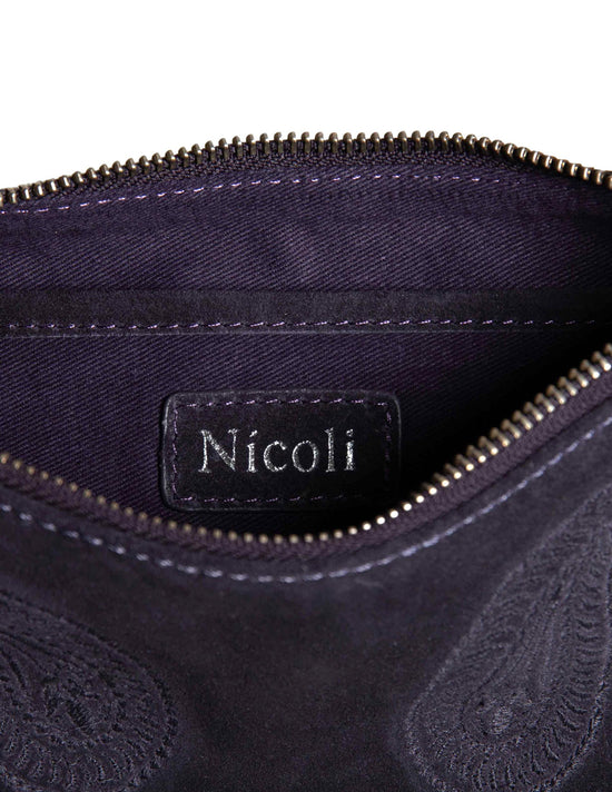 MOOR PAISLEY SUEDE BAG