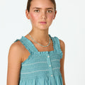 STRAPPY HONEYCOMB DRESS