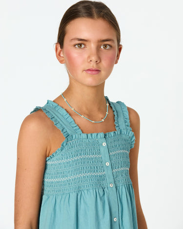 STRAPPY HONEYCOMB DRESS