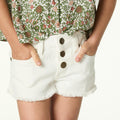 SHORT BOTONES BLANCO