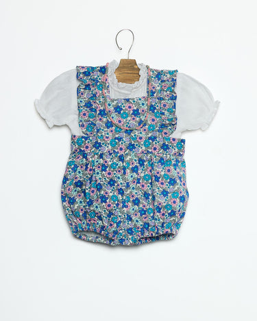 FROG PRINT DITSY BLUE