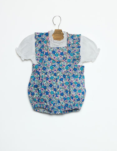 FROG PRINT DITSY BLUE