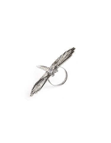 ANILLO LIBÉLULA PLATEADO