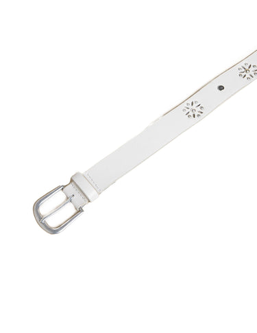 FLORAL STUDDED RAW BELT