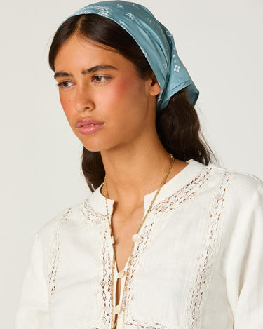 LACE-INSERT LONG SLEEVE SHIRT