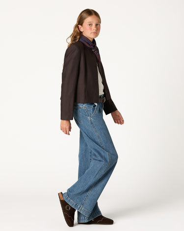 BLAZER RAYA DIPLOMATICA PLIEGUE MARRON