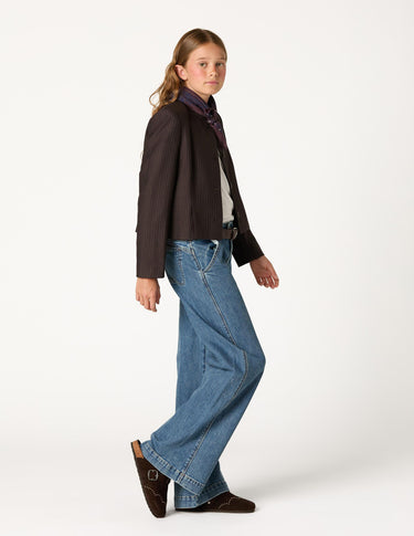 BLAZER RAYA DIPLOMATICA PLIEGUE MARRON