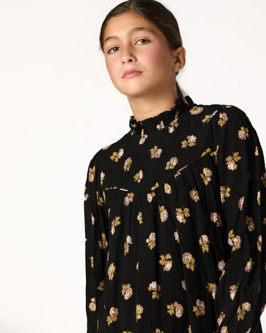ANTHRACITE FLOWER DRESS