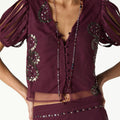 BITTERSUIT EMBROIDERED TULLE SHIRT