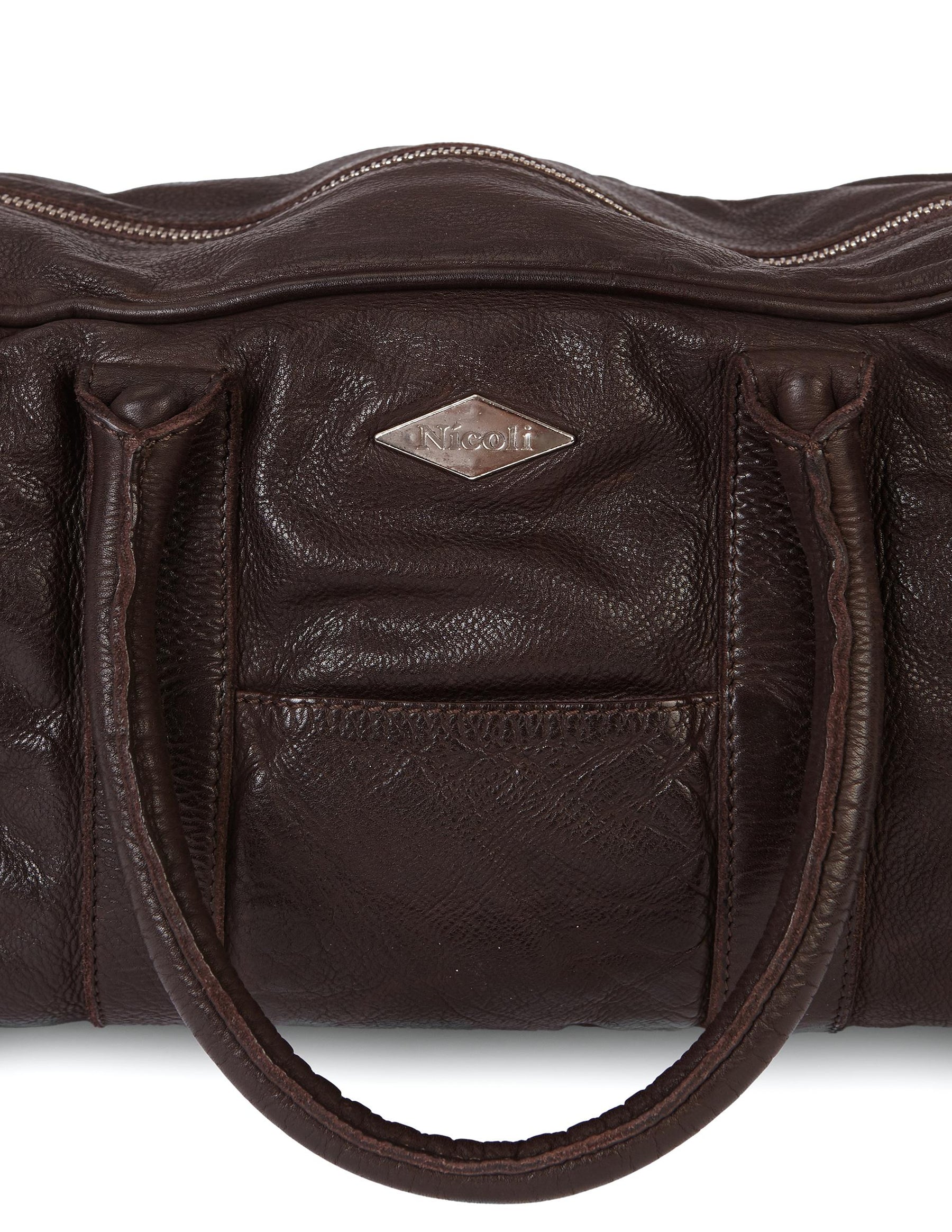 BROWN BOWLING BAG