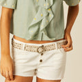 SHORT BOTONES BLANCO