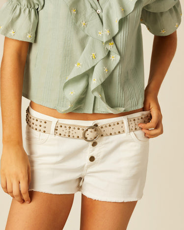 SHORT BOTONES BLANCO