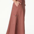 TERRACOTTA CARGO POCKET SKIRT