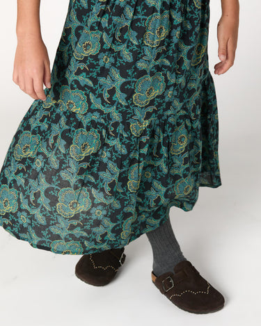 WILD BLUE RUFFLED SKIRT