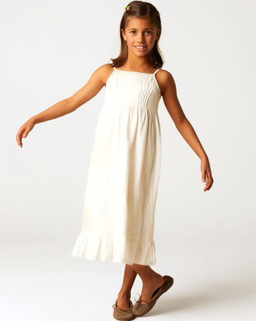 WHITE LONG CUT DRESS