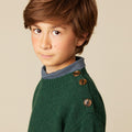 JERSEY BOTONES VERDE OSCURO