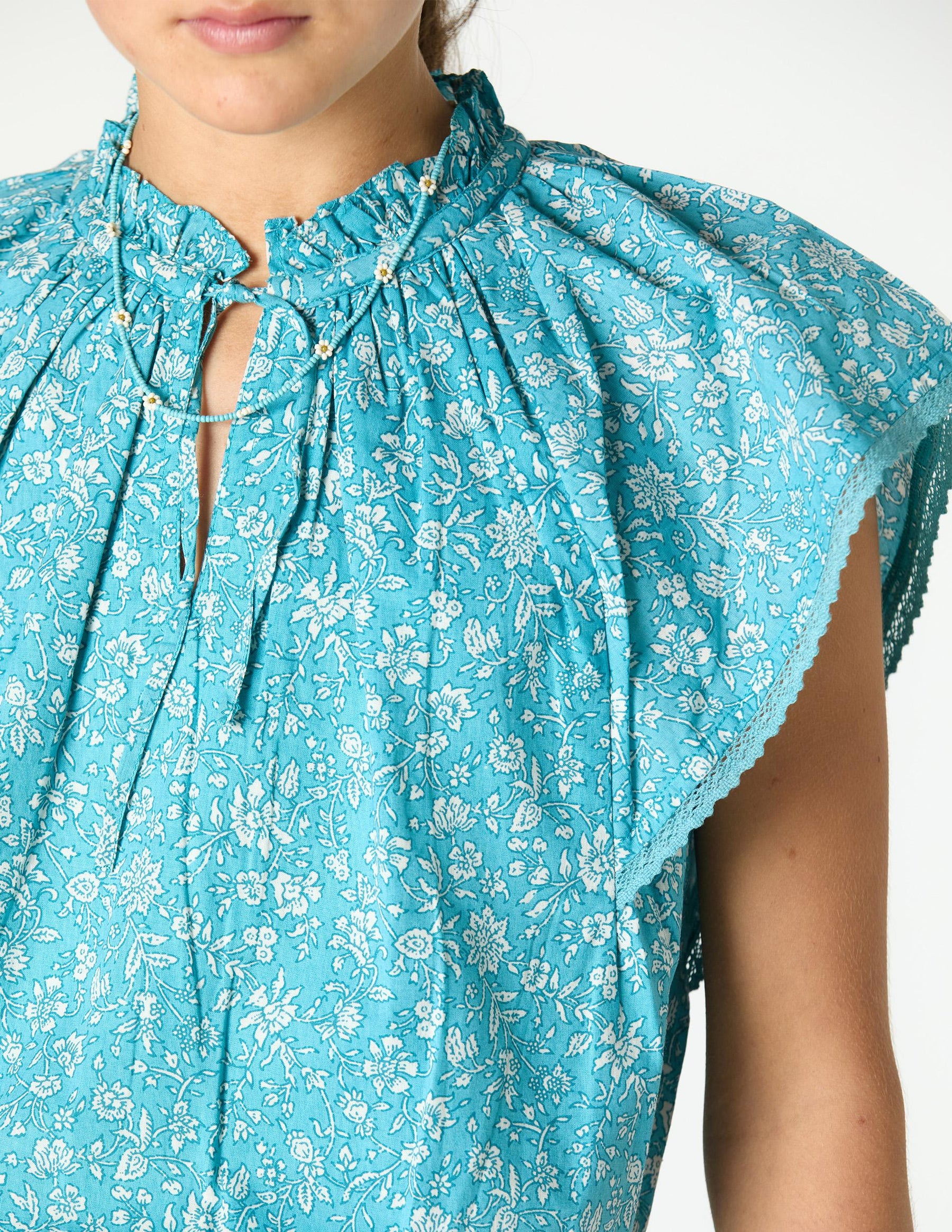 TOILE POND PRINT DRESS
