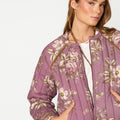 ROSES BOMBER JACKET PLUM