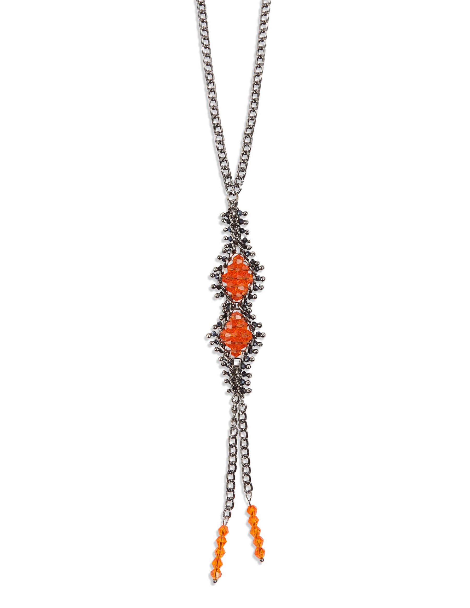 NECKLACE BEADS AGATHA RHOMBUS