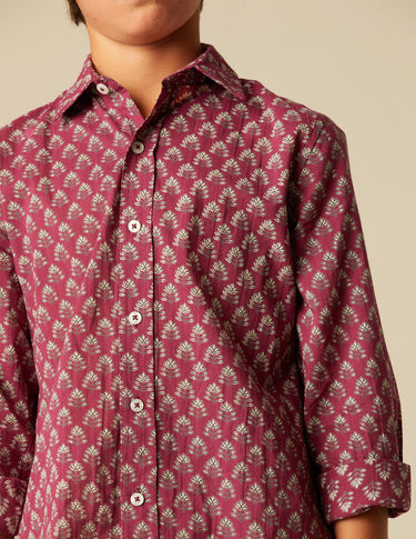 MULBERRY LEAF BUTI SHIRT