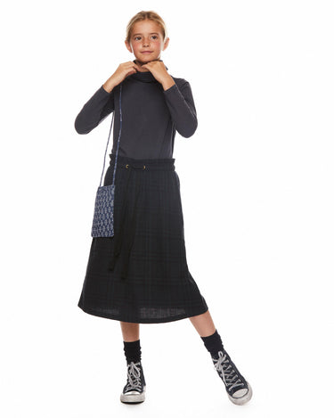 Long plaid skirt