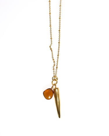GOLD FANG NECKLACE