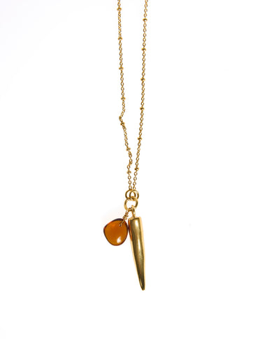 GOLD FANG NECKLACE