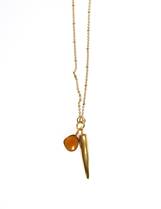 GOLD FANG NECKLACE