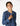 VESTIDO VOLANTE NIGHT GARDEN BLUE