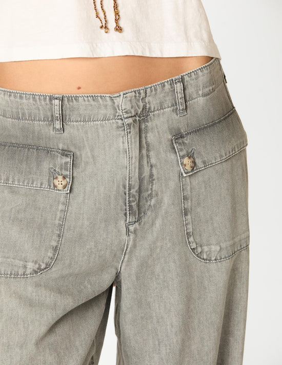 PANTALON BOMBACHO GRIS CLARO