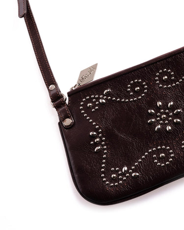 BURGUNDY STUDDED BAG