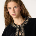 EMBROIDERED VELVET JACKET
