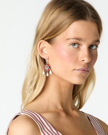 PENDIENTES BOHO FLOR