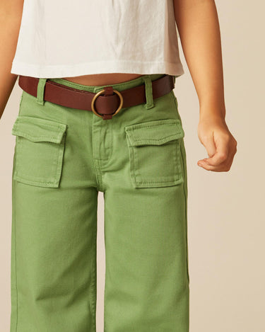 GREEN POCKET PLACKET TROUSERS