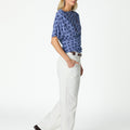 TOP PRINT BUTI BLUE