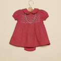 MORA GRAY SMOCKED DRESS