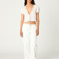 EMBROIDERED BOWS SHIRT