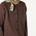 CHAQUETA BOTÓN LODEN CHOCOLATE
