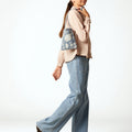 BLUE DENIM POCKET TROUSERS