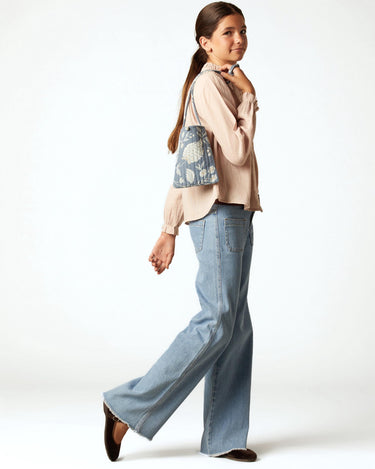 BLUE DENIM POCKET TROUSERS