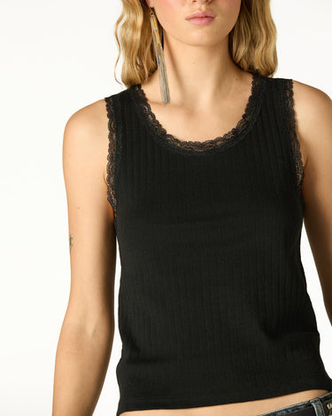 CAMISETA LACE POINTELLE BLACK