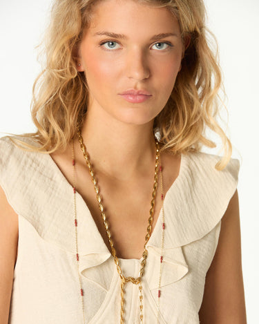 RUFFLED CUT-OUT DRESS ECRU
