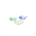 3-PACK STRIPED CRYSTAL RINGS