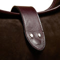 BROWN SUEDE SHOPPING BAG