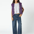 DENIM BOTONES CINTURILLA AZUL