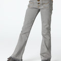 GRAY FLARE JEANS