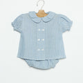 BLUE STRIPED POLO SHIRT