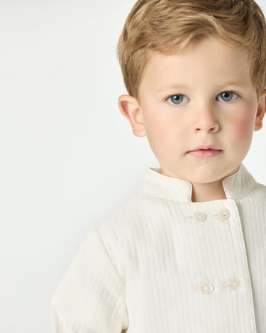 WHITE PIQUÉ JACKET